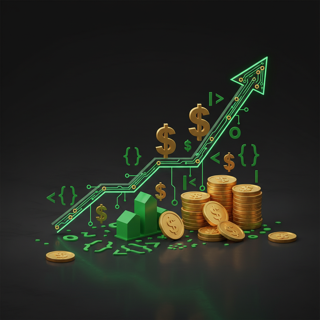 Make Money with MCP Servers showing revenue growth and developer income