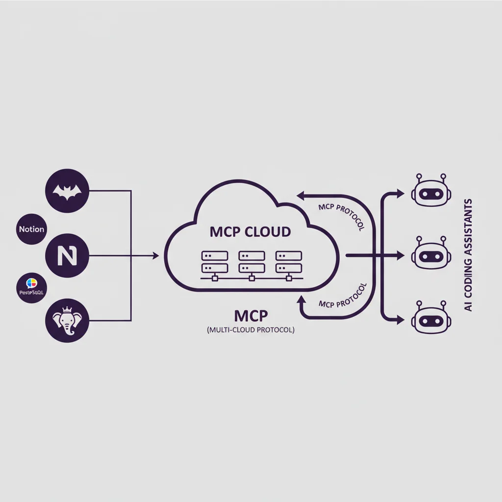 How MCP connects AI assistants to external tools MCP architecture connecting AI to tools