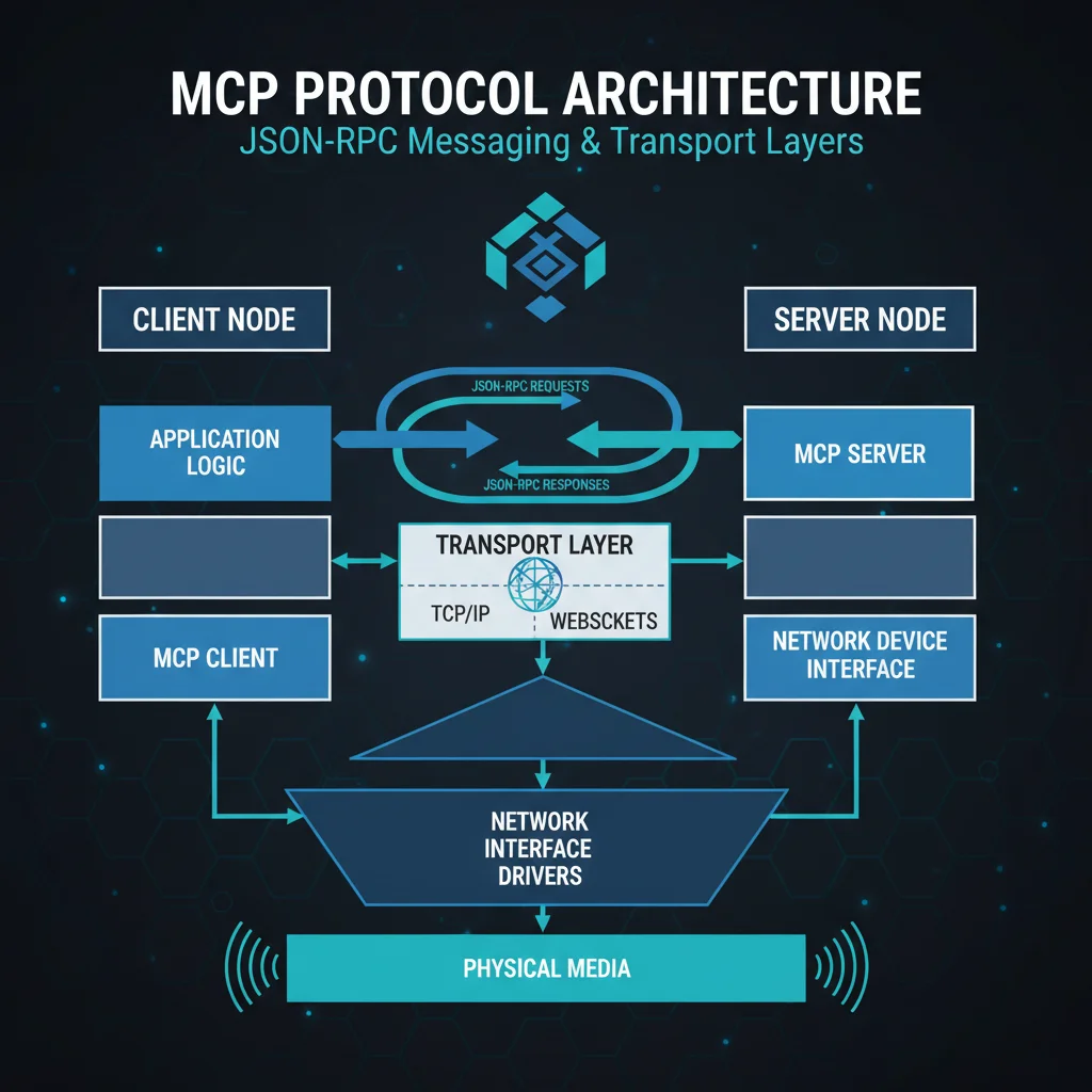 Model Context Protocol architecture diagram showing hosts, clients, and servers